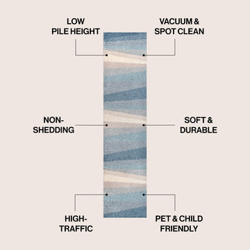 Prism Geometric Striped Area Rug